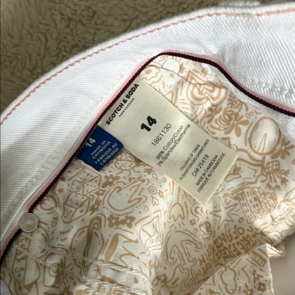 85 SCOTCH & SODA High Rise Slim Jeans Size 14 | NWT | Sculpting Fit Euro - Picture 11 of 12